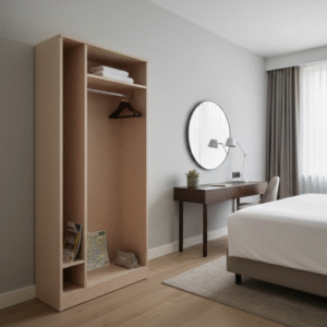 open wardrobes