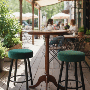 Classic Round Pedestal Poseur Table