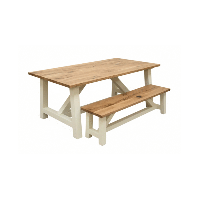 wood table and chairs wood table and bench