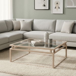 Glass topped Coffee Table