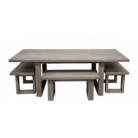 outdoor bench and table