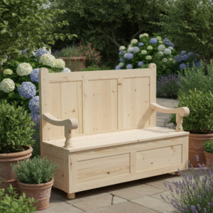 High Back Panelled Bench