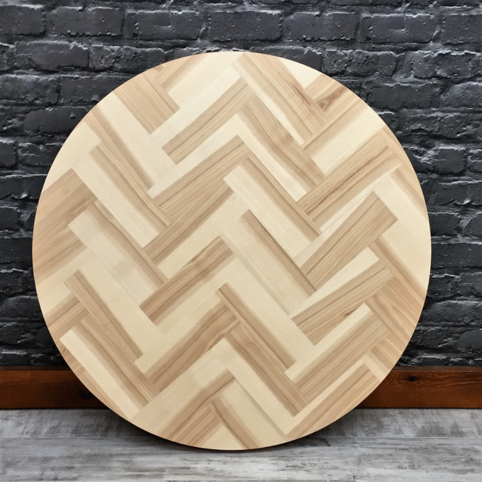 Solid Wood Table Top in a Warm Tan Finish