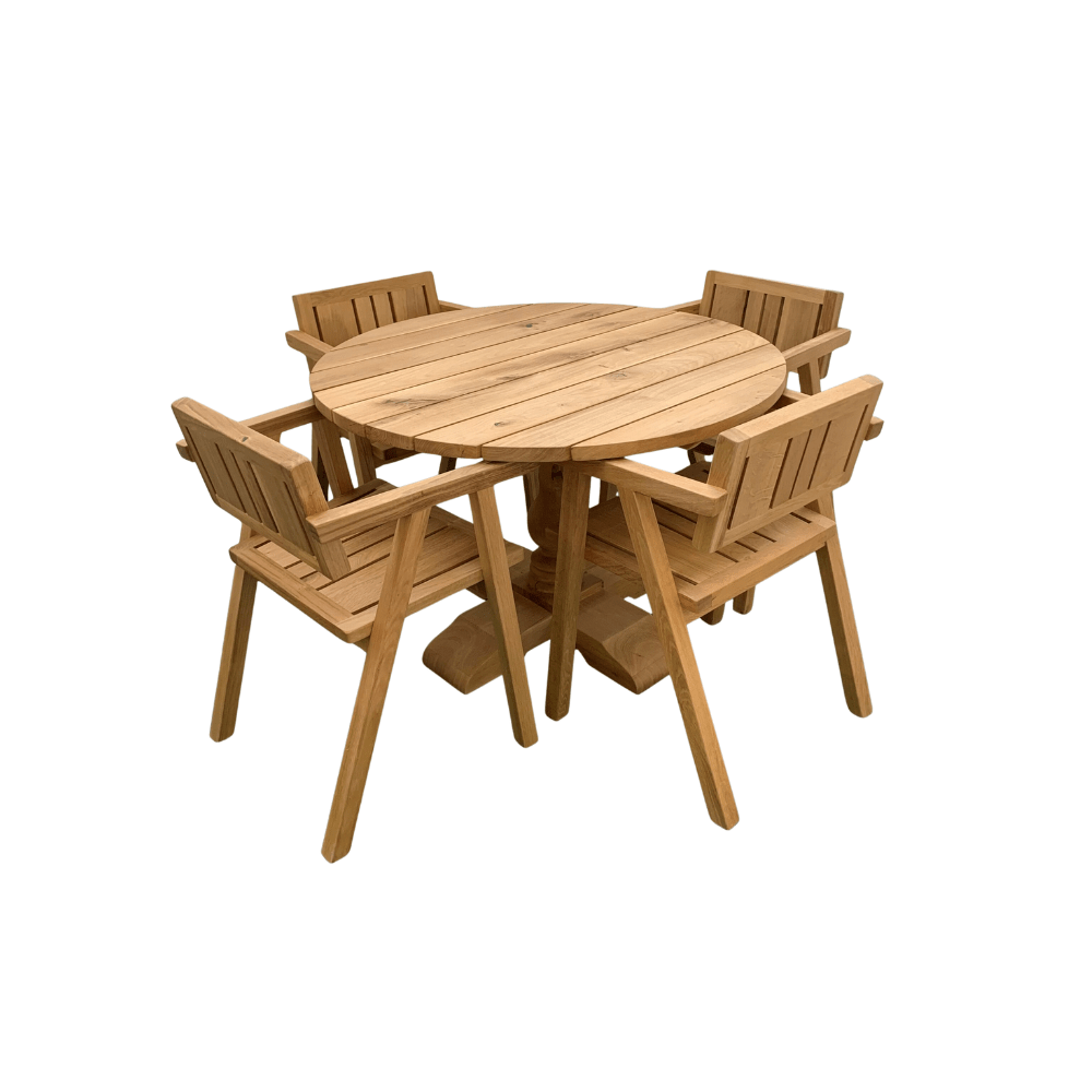 wood table and chairs