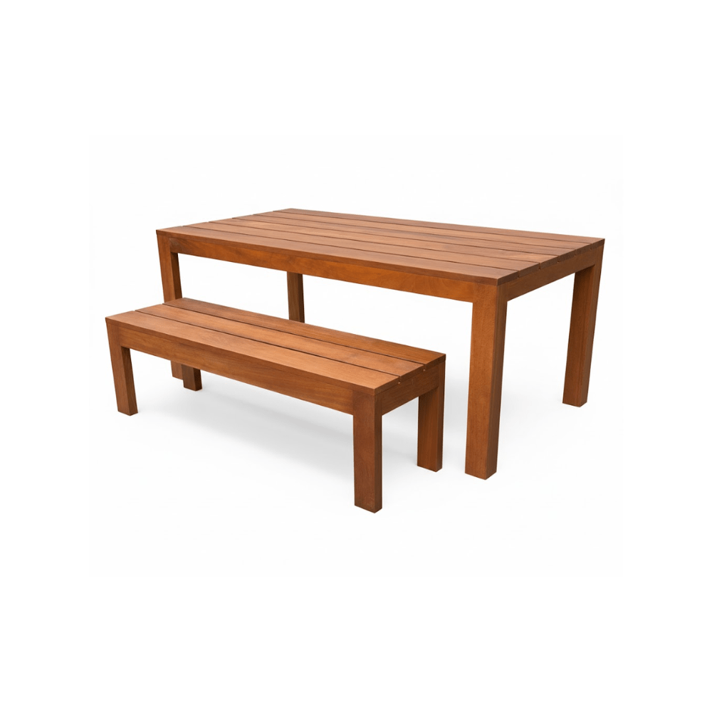 Outdoor Bench and Table