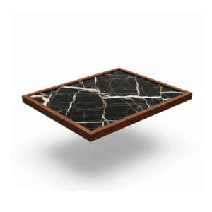 Solus Ceramic Rectangle Tops with a hardwood edge