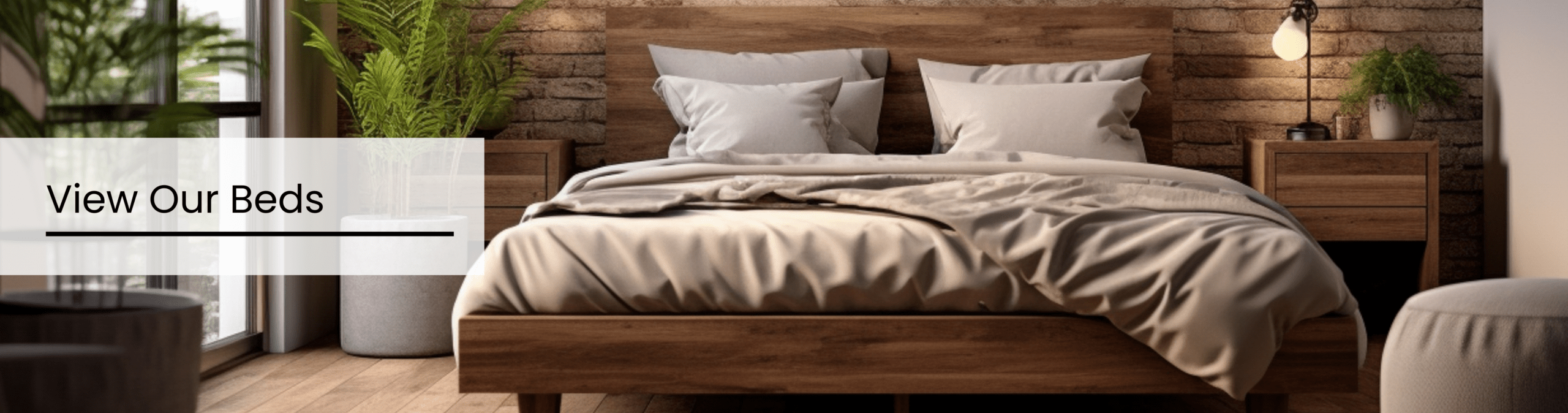 hand made wood beds