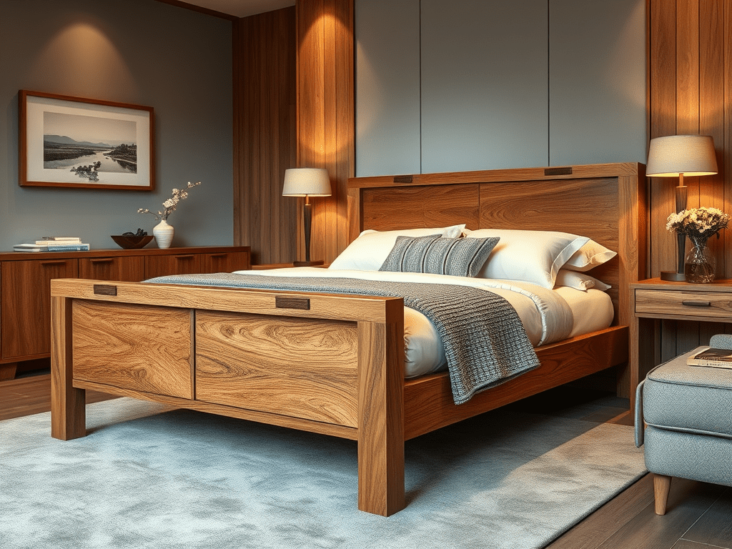 bespoke wood bed