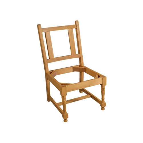 The Pillar Back Frame Wooden Chair Frame
